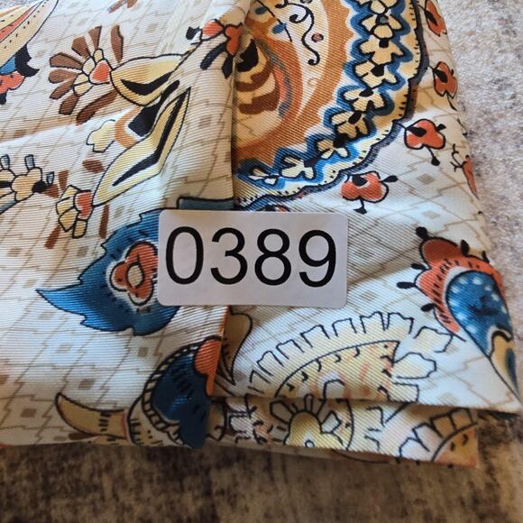 Shein Crop Top Womens Extra Small Multicolor Boho Print Tie Front Bandana Style - Picture 9 of 10